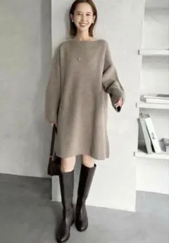 SLOBE IENA ファインウールニットミニOP