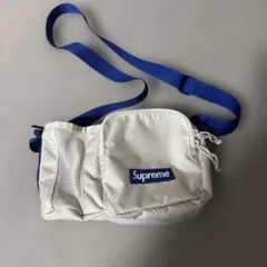 Supreme メッシュパターン ショルダーバッグ ブルー - メルカリ