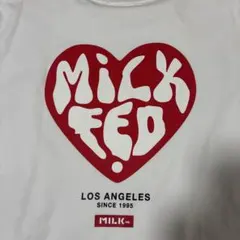 MILKFED. ハートロゴ 半袖Tシャツ ホワイトのサムネイル