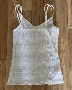 新品☆オシャレ☆高見え☆キャミトップス☆白☆XS-S☆PJ☆ハイブランドの様☆のサムネイル
