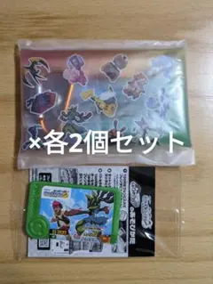 2セット ポケモン スタンプラリー クリアマルチケース フレンダ メガルカリオ