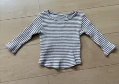 韓国子ども服 nunubiel ロンT 長袖 ボーダー 80 秋冬 おしゃれ