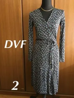 【美品】DVF♡大人シック シルク ラップ ワンピース
