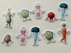 キューピー　ワッペン　10種　非売品　アイロンワッペン　ステッカー　両用　未開封