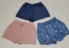 ショートパンツ 3点セット 90cm