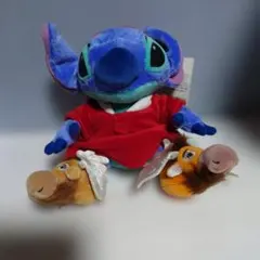 Disney Store スティッチ クリスマス ぬいぐるみ