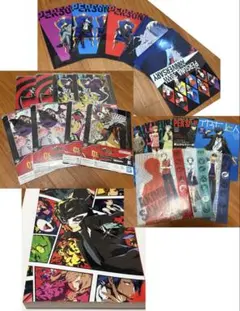 ペルソナ5 一番くじH賞 クリアファイル＆限定クリアファイル&公式設定画集