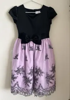 Princess　マザウェイズ　ドレス　ワンピース ピンク×ブラック　140