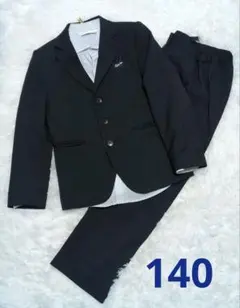 140　キャット製　レディフレディ　ネイビー ストライプ キッズスーツ