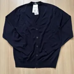【新品未使用】ユニクロ メリノVネックカーディガン 紺 S