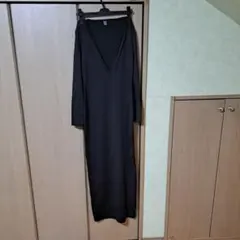 SHEIN ブラック ロングキャミワンピース M　未使用
