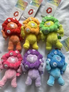 推しカラーミャクミャク　ボールチェーンマスコット6体セット