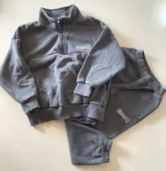 GU ジーユー キッズ 裏起毛ヘビーウェイトスウェットセットアップ