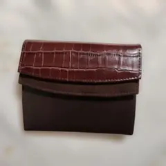ANNE KLEIN ダークブラウン 二つ折り財布のサムネイル