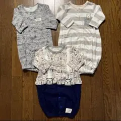 2wayロンパース《男の子》50〜70㌢ 3点セット