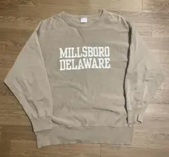 Champion reverse weave ベージュ　カレッジロゴ　復刻