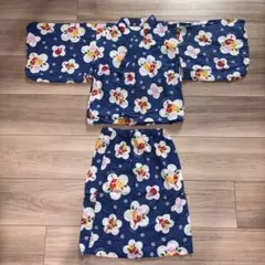 コンビミニ　100 浴衣　青　ブルー　セパレートのサムネイル