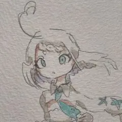 オリキャラ ハウメアちゃん オリジナル手描き原画イラスト 一点物