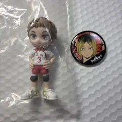 ハイキュー!! 夜久衛輔　フィギュア　PalVerse 狐爪研磨缶バッジセット