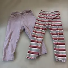 子供　ズボン　レギンス　2枚セット