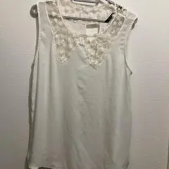 ZARA レース　刺繍　トップス