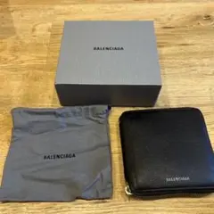BALENCIAGA 二つ折り財布 ラウンドファスナー ブラックのサムネイル