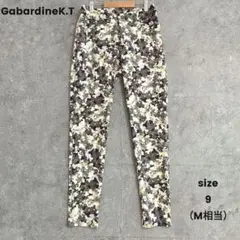 日本製✨️超美品✨️ギャバジンケーティー　ストレッチパンツ　総柄　9 Mのサムネイル