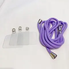 スマホ ショルダーストラップ スマホストラップ ネックストラップ 紫