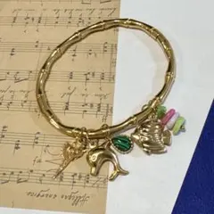 ヴィンテージ デザイン　アクセサリー　ブレスレット　ゴールド　レトロ　魚