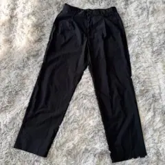 a.v.v サイズS 黒スラックス ボタンとゴムウエスト