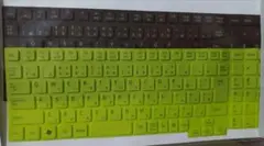 エレコム　 シリコン製キーボードカバー 黄緑色
