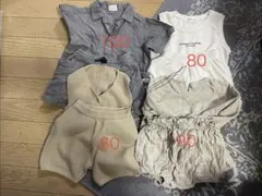 子供服4点 セットアップ 韓国ブランド 80〜100