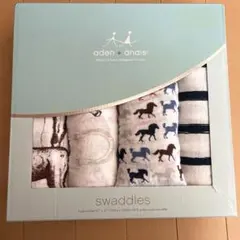 aden + anais おくるみ スワドル 4枚セット 馬柄 干支　午年