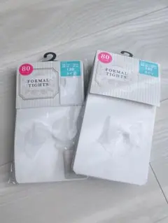 フォーマルタイツ ホワイト 120サイズ