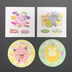 ポケモンパン・ポケモンヌードル シール4種 : プリン等