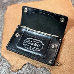 ZERO CRAFT ミドルトラッカーウォレット 本革 二つ折り財布 ブラック