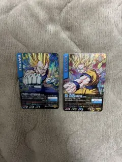 ドラゴンボールデータカードダス ポタラ ベジータ 孫悟空