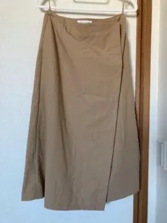 BEAUTY&YOUTH ベージュ ラップスカート L