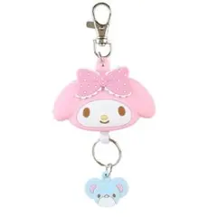 マイメロディ フェイス形 リール キーホルダー マイメロ サンリオ