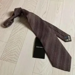 新品 GIORGIO ARMANI ストライプモチーフ ネクタイ