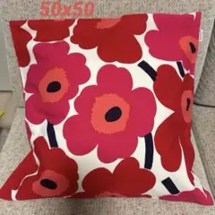 Marimekko クッションカバー Pieni Unikko ホワイト×レッドのサムネイル