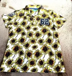 GARTON UNITED ひまわり柄 ゴルフシャツ 62