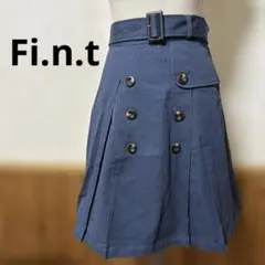 フィント　フレアスカート ダブルボタン