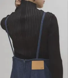 KBF illi　ランダムRIBハイネックニット