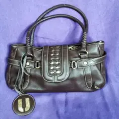 U by ungaro ウンガロ ダークブラウン ハンドバッグ ヴィンテージ