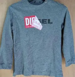 DIESEL グレー ロングスリーブ Tシャツ
