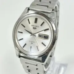 SEIKO 5 자동 감기 실버 데이 데이트 남성 빈티지 시계 가동