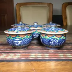 『メルうー特価』　有田焼　仁右衛門　蓋付　お茶茶碗　5杯