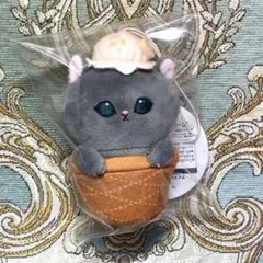 モフサンド グレーの猫 ぬいぐるみ アイスカップ - メルカリ