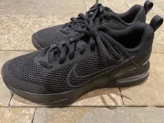 極美品ナイキ エアマックス　ブラックメッシュスニーカー サイズ25.5cm